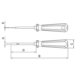 CHAVE FENDA FOSF. 8X100MM 5/16X4