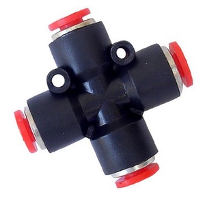 Conex�o Cruzeta Tubo 6mm - BEL AIR GPZP6