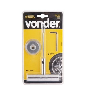 APLICADOR DE REPAROS P/ PNEUS SEM C�MARA 4 PE�AS - VONDER 61.96.002.000