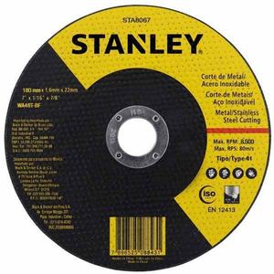 DISCO DE CORTE INOX 7 POL X 1,6 MM - STANLEY