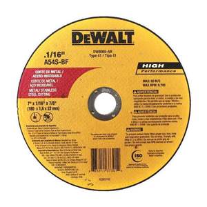 DISCO DE CORTE INOX 7 X 1.6MM DEWALT